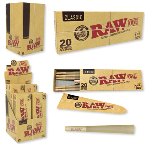 LUVBUDS - RAW - 1 1/4 CLASSIC CONES 20PK
