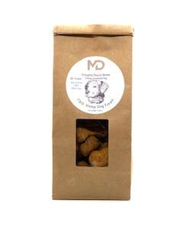 Pumpkin & Peanut Butter Dog Treats - Medible Delights - CBD - 100mg