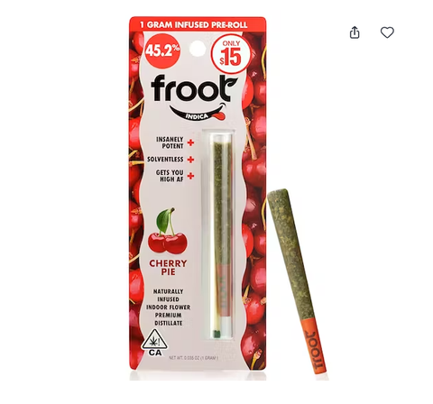Froot Cherry Pie Infused 1g Preroll