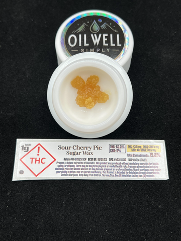 OIL WELL - 1g SOUR CHERRY PIE - SIMPLY SUGAR WAX