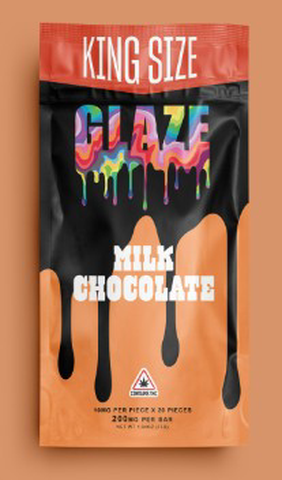 Milk Chocolate Bar - GLAZE - Edibles - 200mg