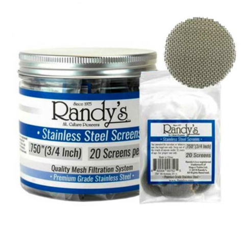 Randy’s Stainless Steel 20pk Mesh Screens .75"