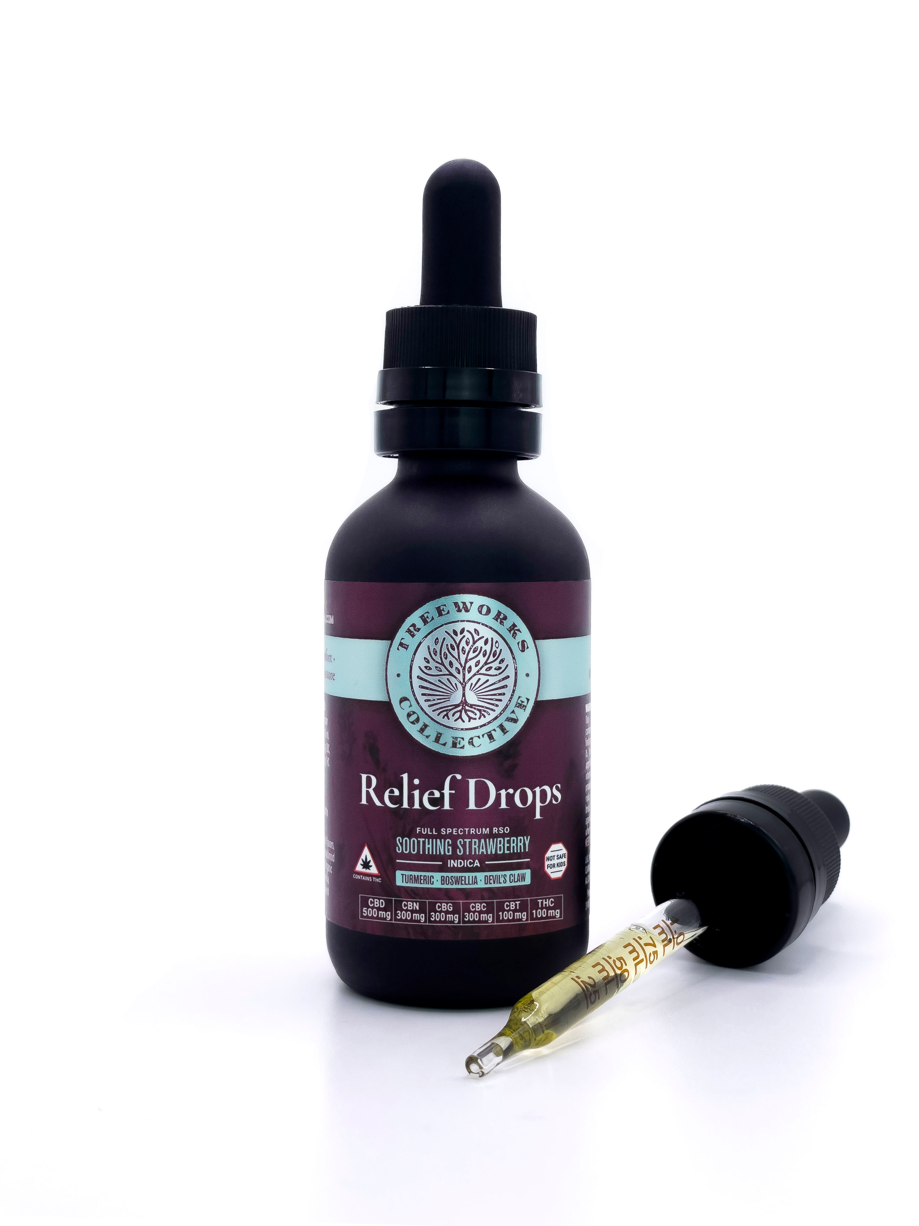 Relief Drops, 100mg, 5:3:3:1:1, CBD/CBN/CBG/CBC/THC