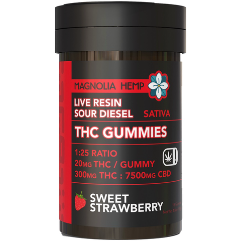Magnolia Hemp - Gummies ( 15ct ) - Sweet Strawberry