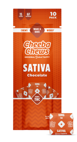 Chocolate Sativa 100mg 10pk Cheeba Chew