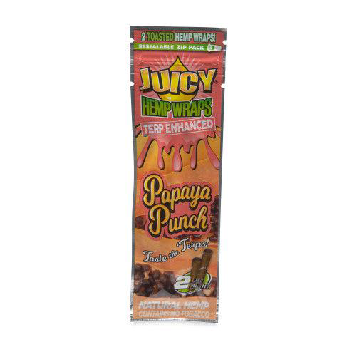 Juicy Jays Terp Enhanced Hemp Wraps 2pk- Papaya Punch