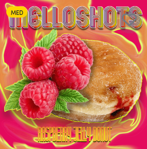 MELLO SHOT - 500mg DIAMOND INFUSED - RASPBERRY JELLY DONUT