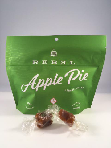 REBEL - 1000mg APPLE PIE - LIVE ROSIN GUMMIES