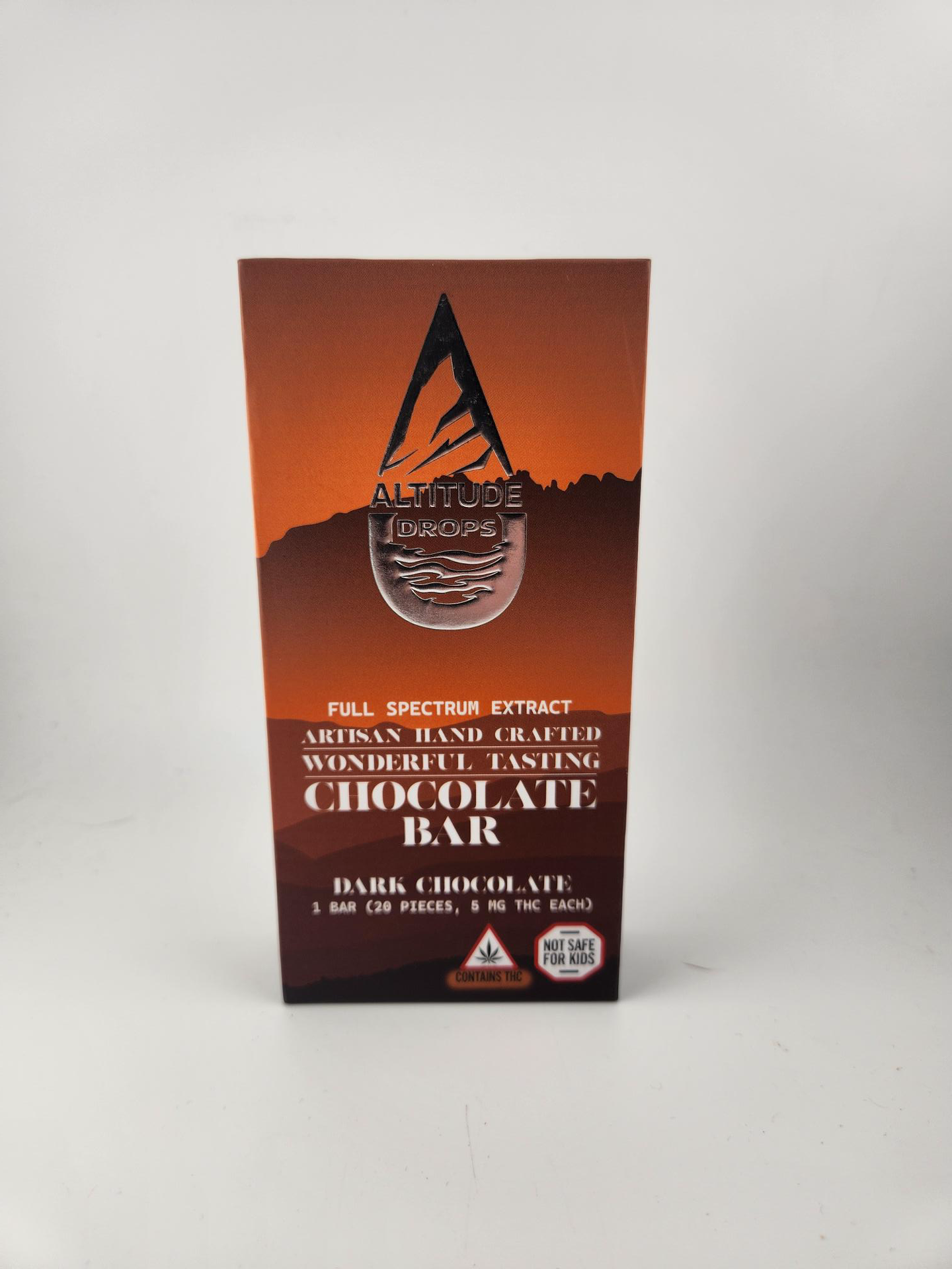 Altitude drops - Smoked Sea Salt Dark Chocolate Bar