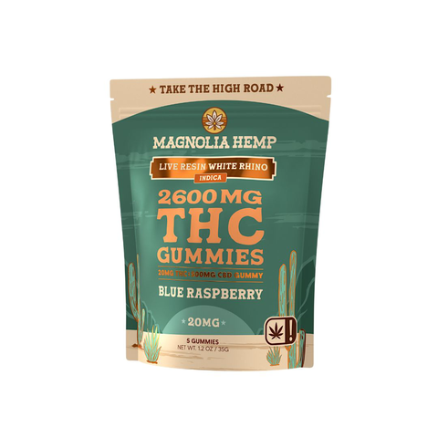 Magnolia Hemp - Gummies ( 5ct ) - Blue Raspberry