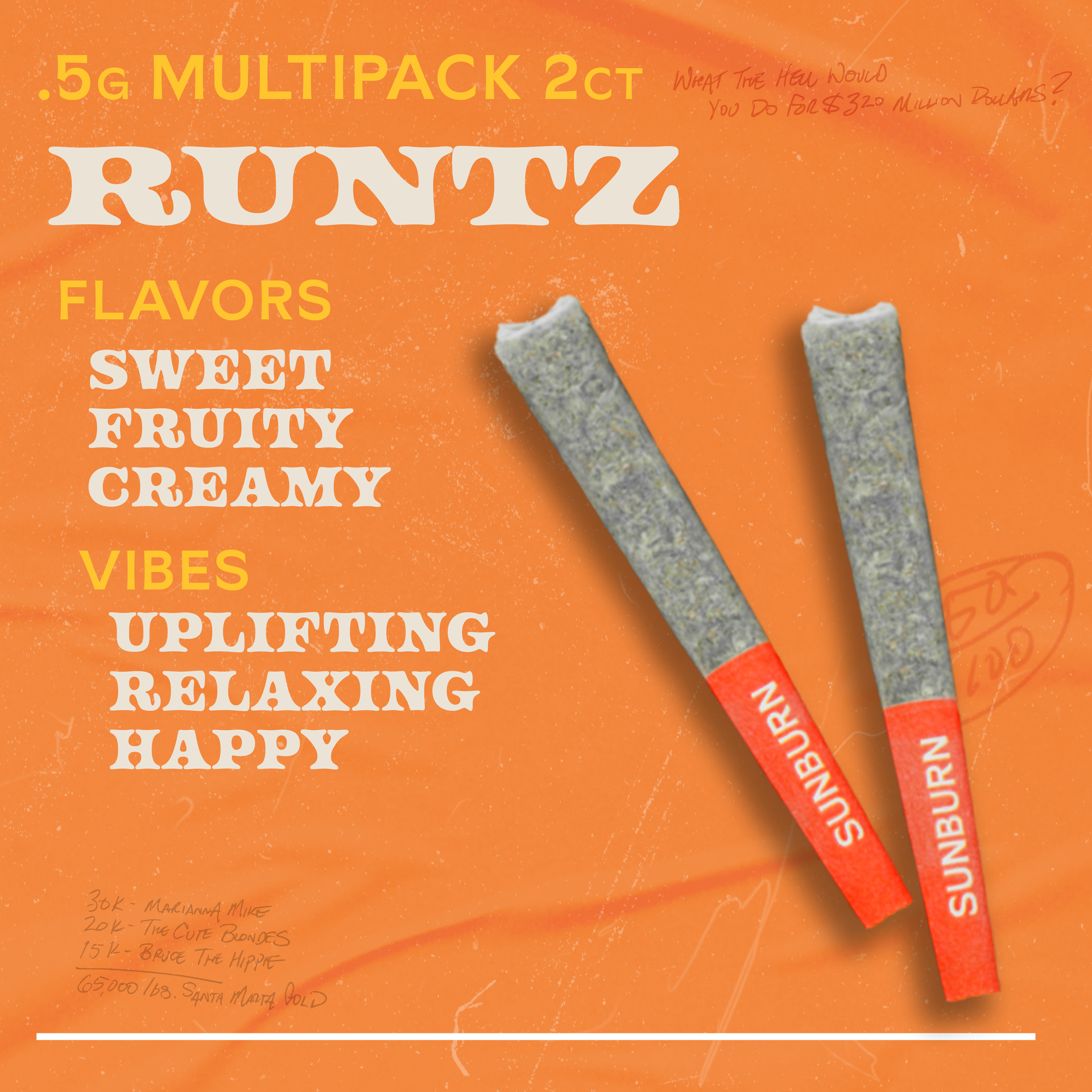 Sunburn - Pre Rolls 2ct - Runtz