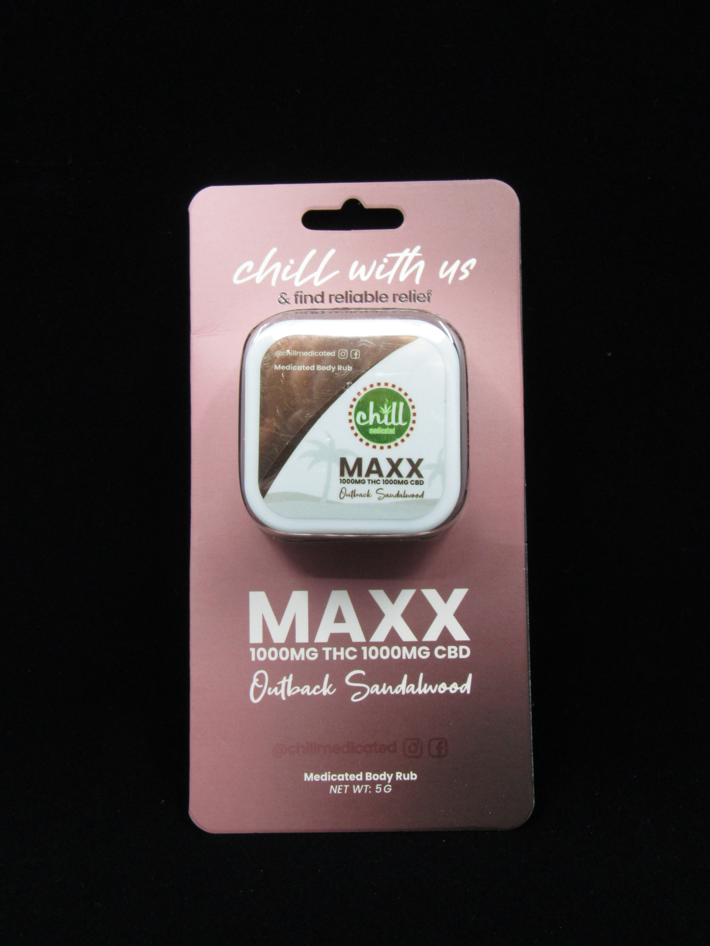 Outback sandalwood MAXX on the go rub | Chill