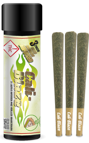 Cali Blaze | Key Lime Pie | 0.625g Infused 3Pk | Glueball (I)