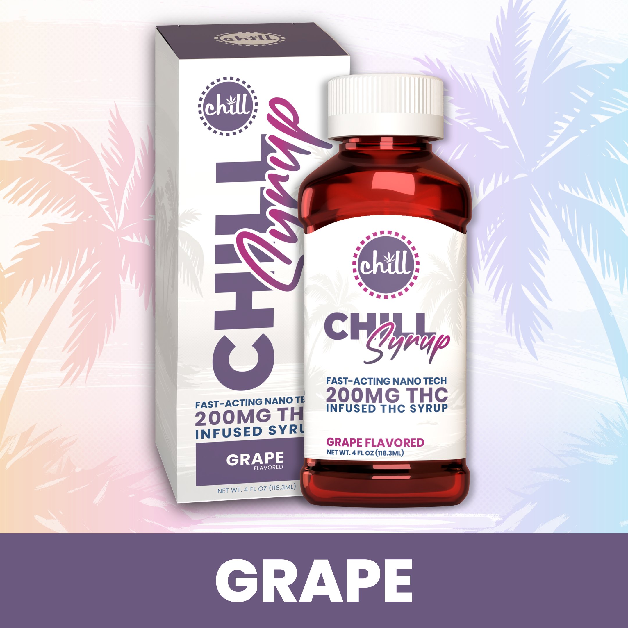 Chill Medicated - Grape Syrup 200mg