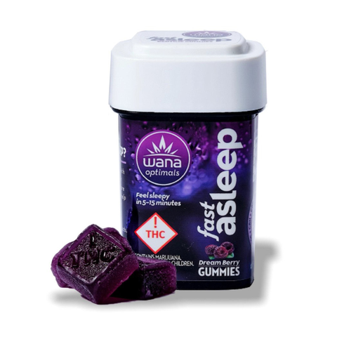 Wana Optimals Gummies | Fast Asleep 5:1 Dream Berry 20mg Rec