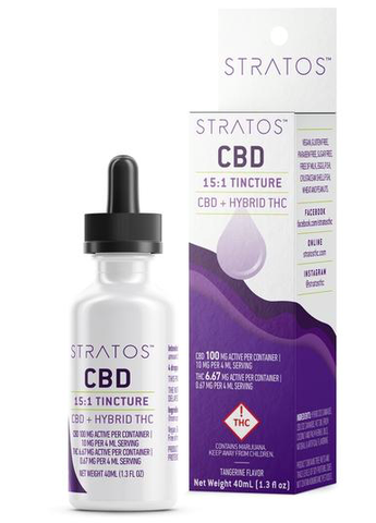 STRATOS - 15:1 CBD+HYBRID THC TINCTURE