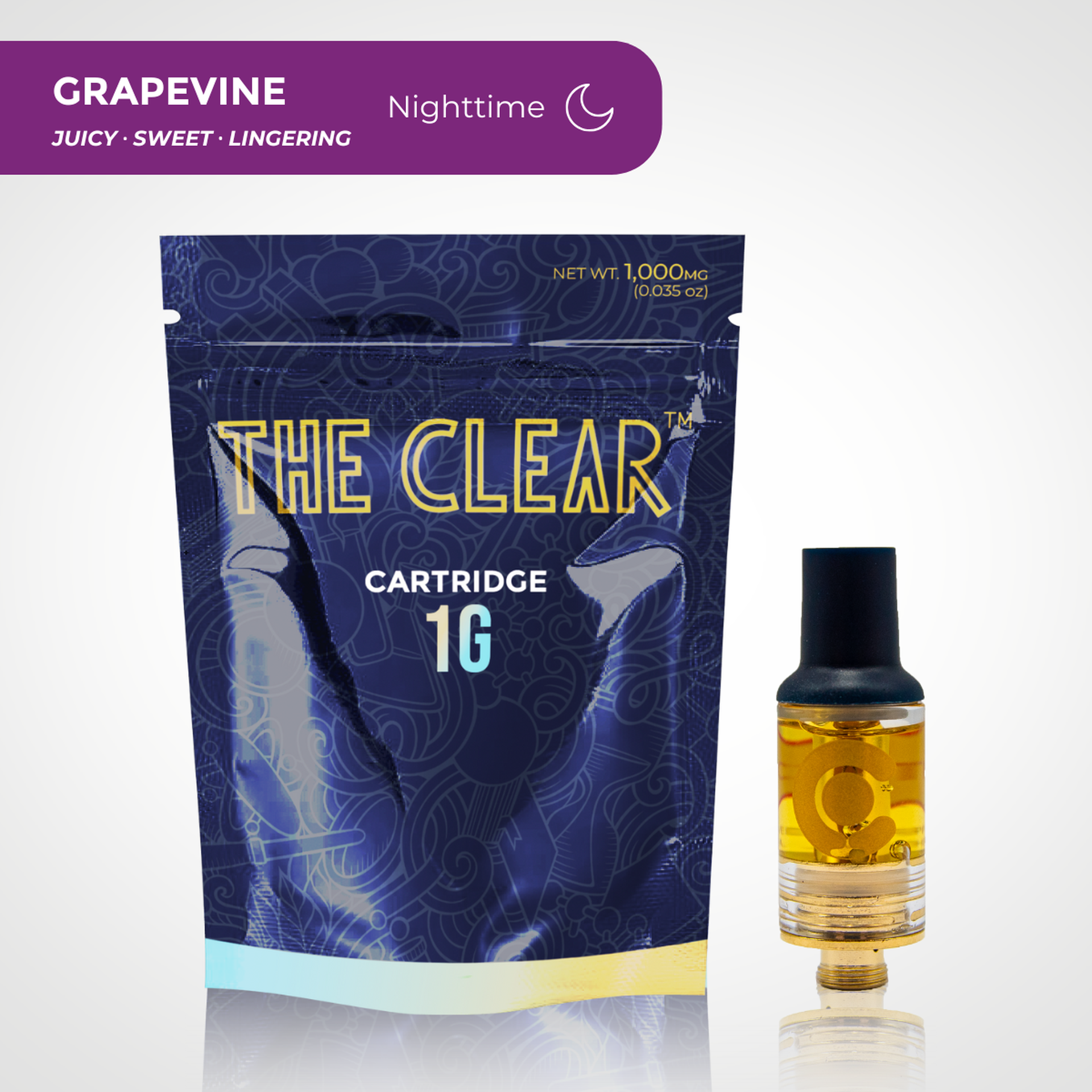 The Clear | Cartridge 1000mg | - Grapevine