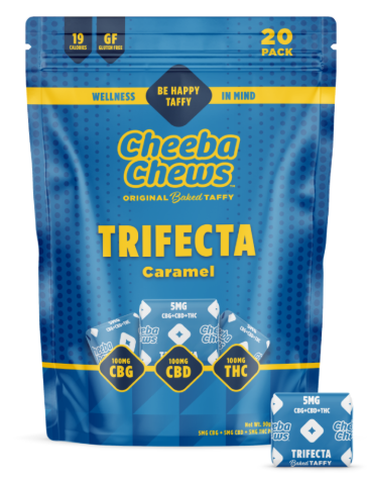 Trifecta Caramel 100mg 20pk Cheeba Chews