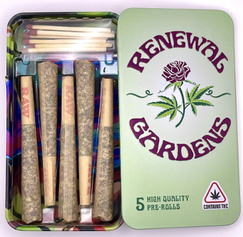 Renewal Gardens - Sour Cheese Berry .5g Pre-roll 5-Pack