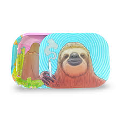 ZZZ's Rolling Tray w/ Magnetic Cover Samuel the Sloth by Tim Molloy