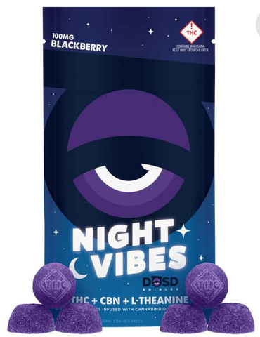 DŌSD Edibles - 100mg Night Vibes + CBN - Blackberry