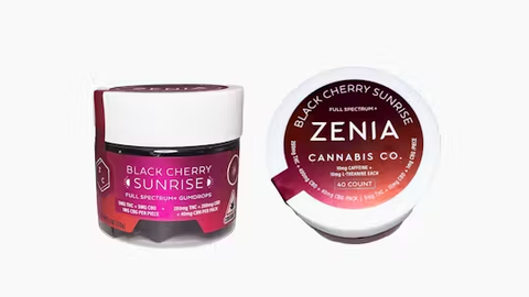 Zenia - Black Cherry Sunrise Hash Rosin Gumdrops 200mg (Pack of 40)