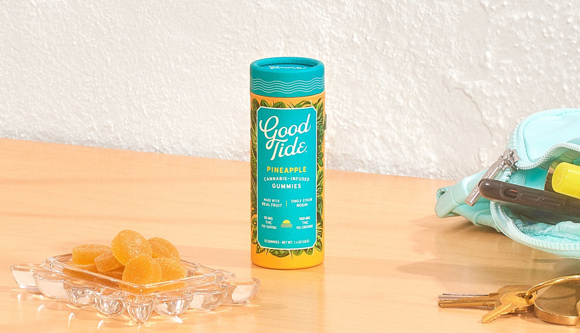 Good Tide|Pineapple|Rosin Gummies|Sativa|100mg