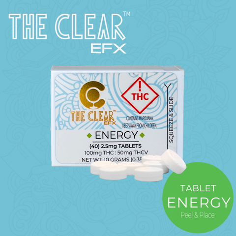CLEAR - 100mg ENERGY - EFX TABLETS