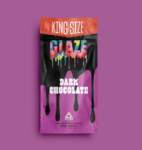 Dark Chocolate Bar - GLAZE - Edibles - 200mg