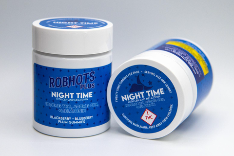 ROBHOTS PLUS - 1000mg NIGHT TIME GUMMIES WITH MELATONIN - HAS MELATONIN