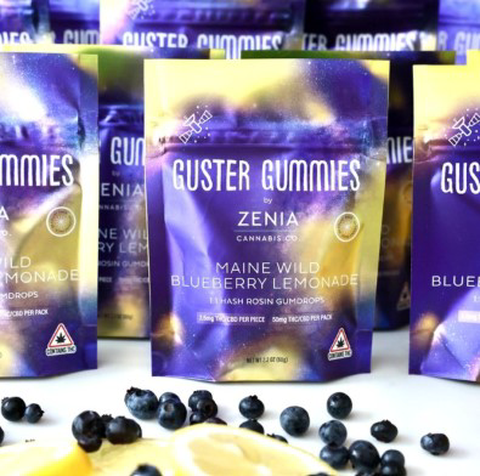 Guster Maine Wild Blueberry Lemonade CBD:THC 1:1 - Zenia Cannabis Co - Edibles
