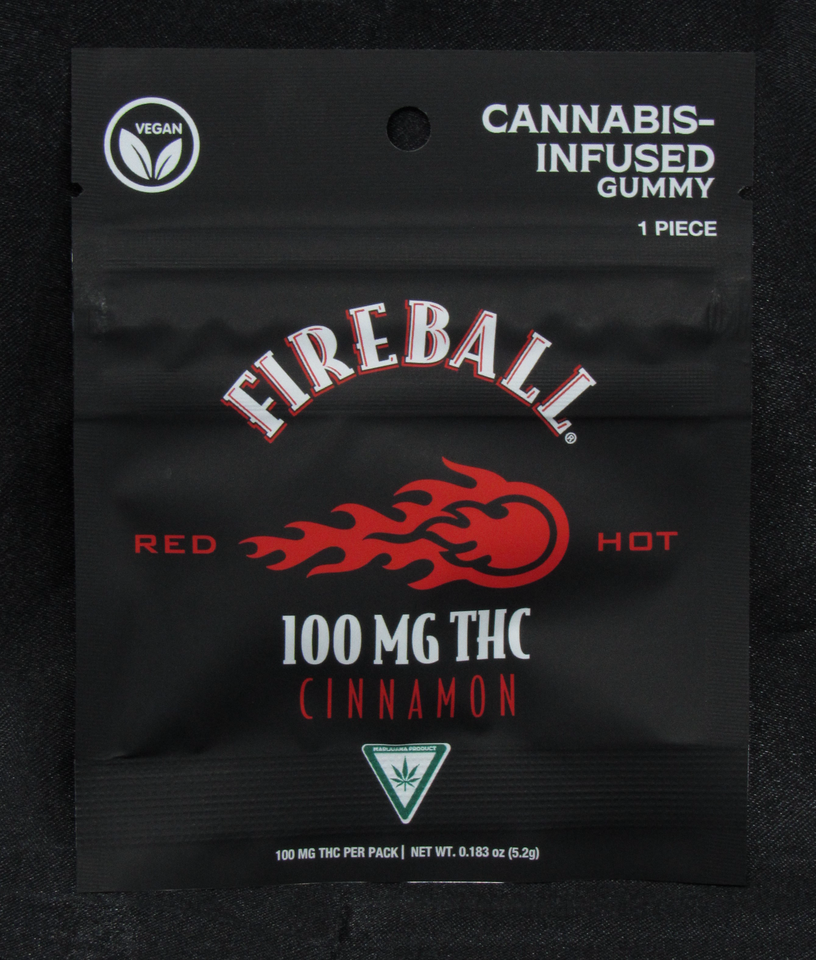 Fireball 100mg THC Infused Gummy | 42 Degrees