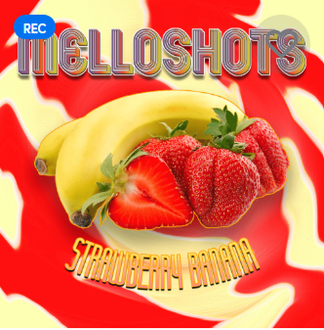 MELLO SHOT - 100mg DIAMOND INFUSED - STRAWBERRY BANANA