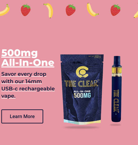 The Clear -Strawberry Banana - 0.5G Disposable