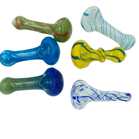 2.5" Assorted Bulk Glass Hand Pipes