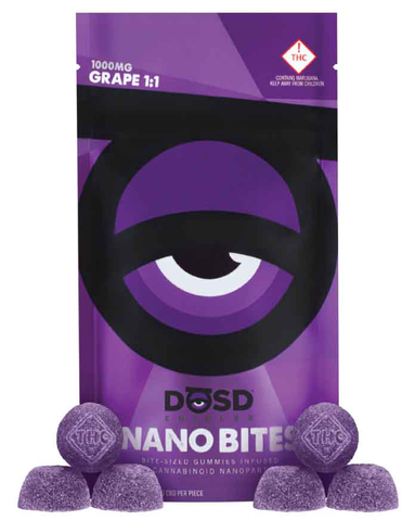 DŌSD Edibles - 1000mg 1:1 Nano Bites - Grape