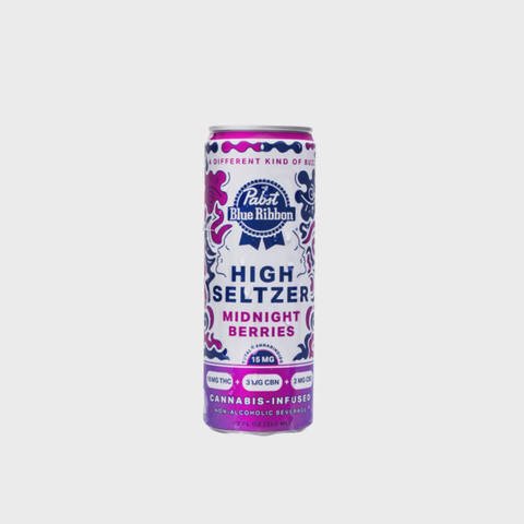 PBR Infused High Seltzer - MIDNIGHT BERRIES | 10mg THC + 3mg CBN + 2mg CBD