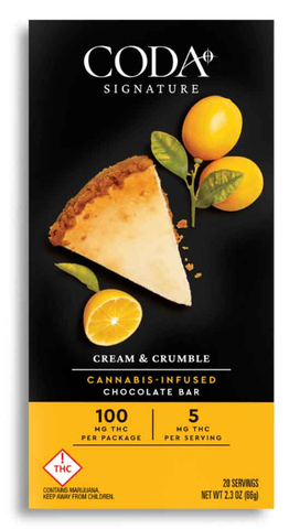 Coda Bars | 100mg THC | Cream & Crumble