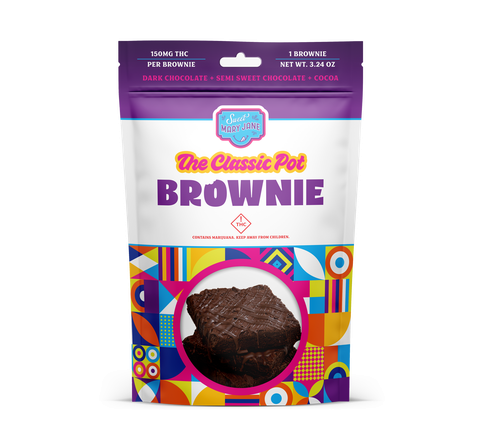 SWEET MARY JANE - 150MG SATIVA THE CLASSIC - POT BROWNIE