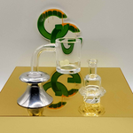 Fat Buddha Glass 14mm Pearl Banger Cap Combo