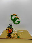 Fat Buddha Glass Dragon Honey Straw