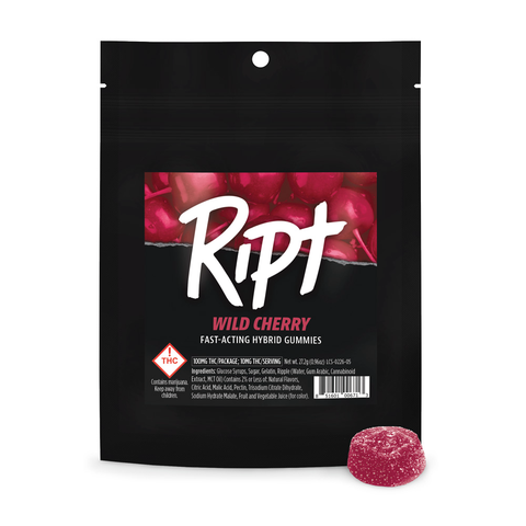 Ripple Ript Gummies | Wild Cherry 100mg Rec