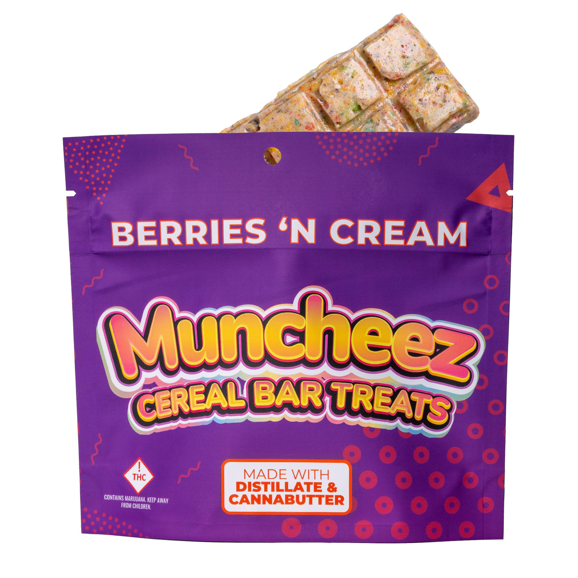 Berries n Cream Muncheez 100MG Cereal Bar