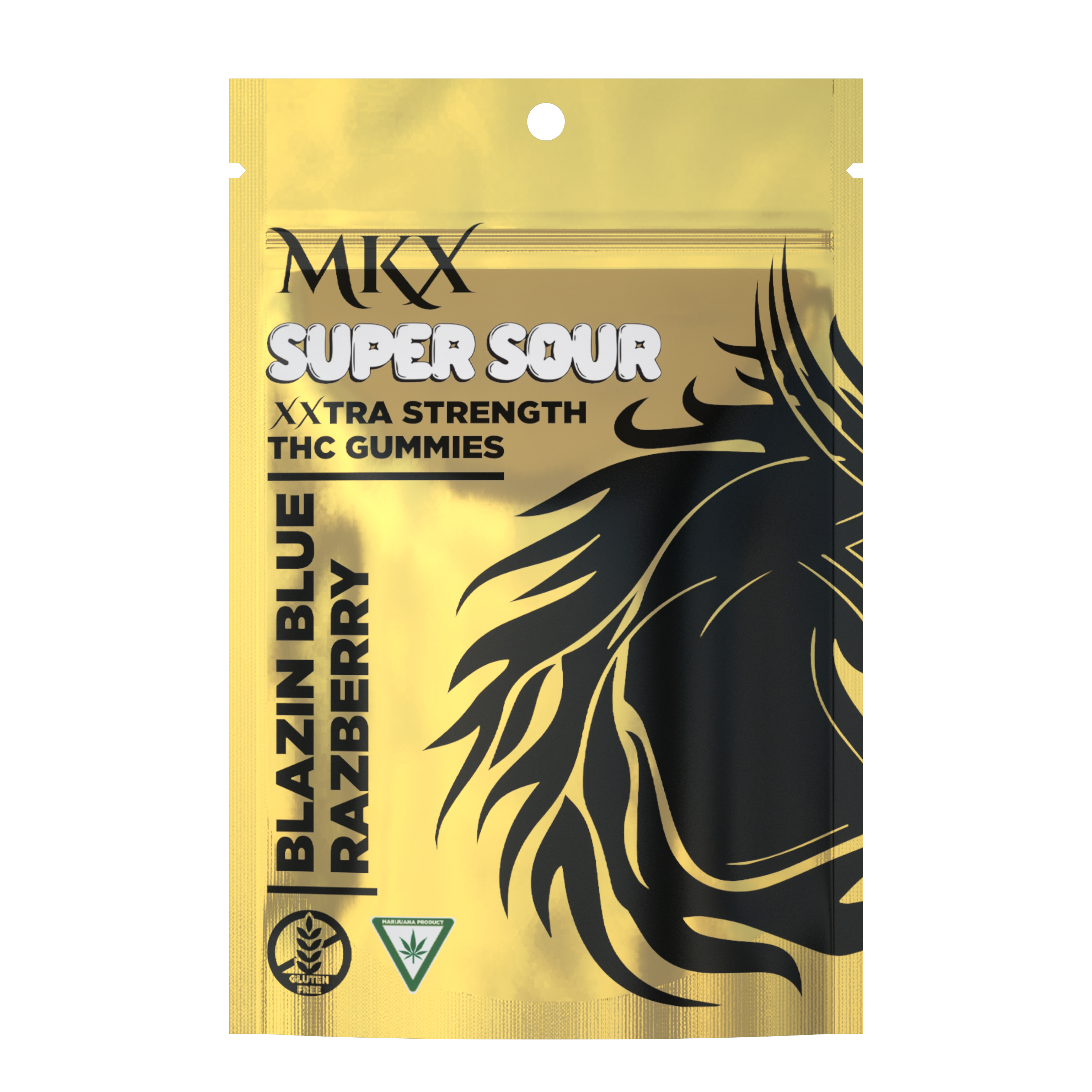 MKX Xxtra - Super Sour Blue Razz Gummies 200mg
