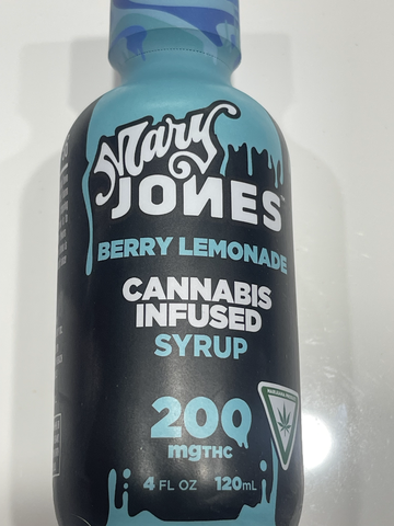 Mary Jones Cannabis Infused Syrup Berry Lemonade 200mg