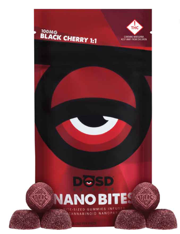 DŌSD Edibles - 100mg 1:1 Nano Bites - Black Cherry