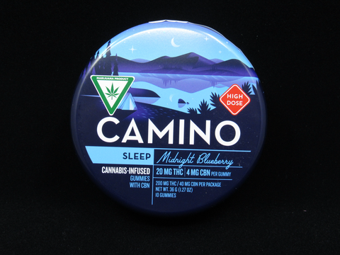 Midnight Blueberry 200mg + CBN Gummies | Camino