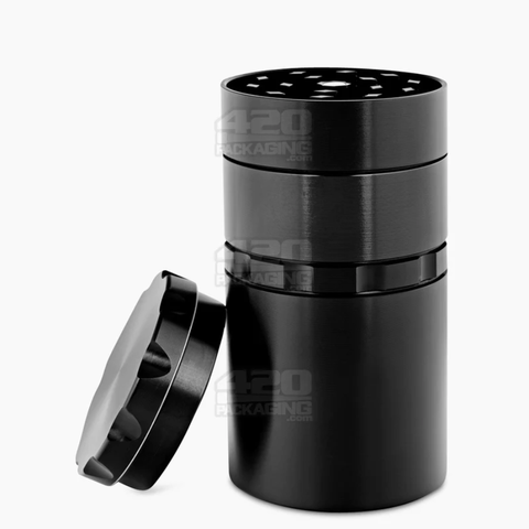 Multi Compartment Metal Grinder w/catcher Gun Metal
