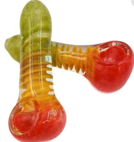 Rasta Swirl Pipe 3.5"