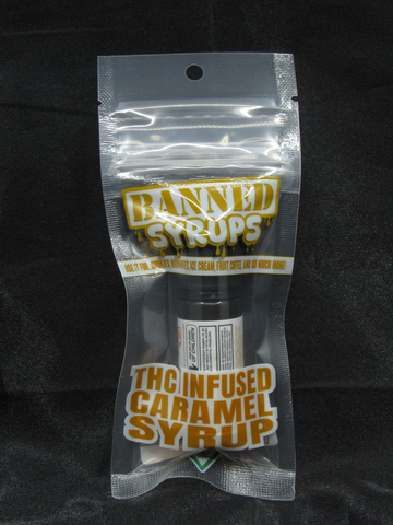 Caramel 200mg Infused Syrup | Banned Edibles